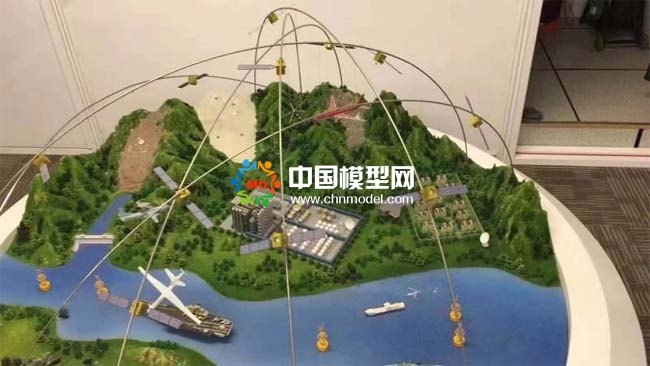 衛(wèi)星遙感監(jiān)測防災防害預警沙盤模型