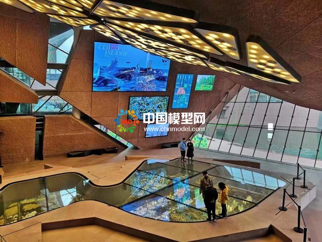 城市規劃館下沉式沙盤模型