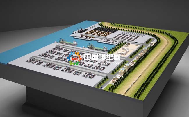 集裝箱貨運(yùn)碼頭沙盤模型