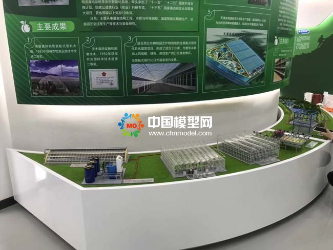 裝配式日光大棚及規?；B殖基地沙盤模型