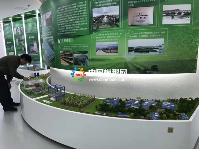 裝配式日光大棚及規?；B殖基地沙盤模型