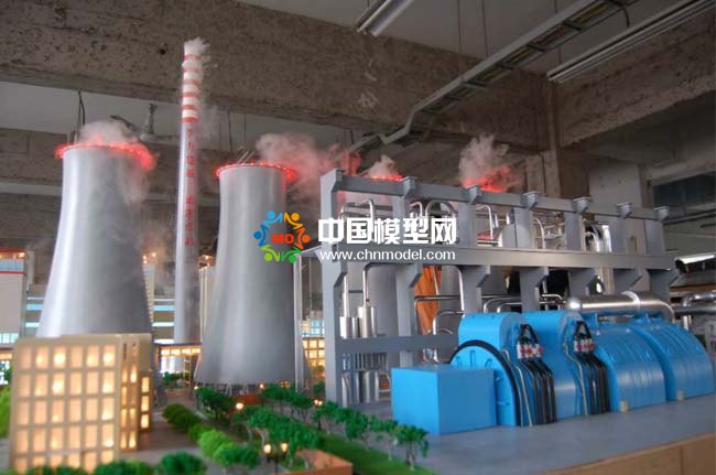 火力發電站沙盤模型