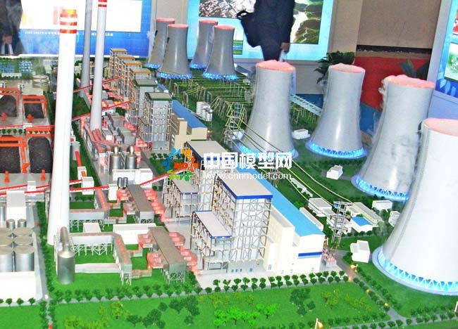 火力發電站沙盤模型