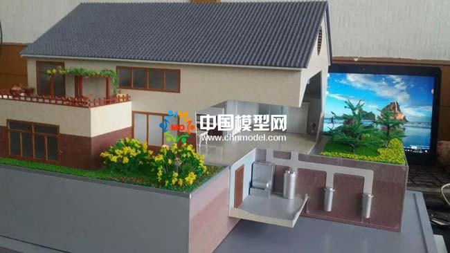 空氣能地暖系統沙盤模型