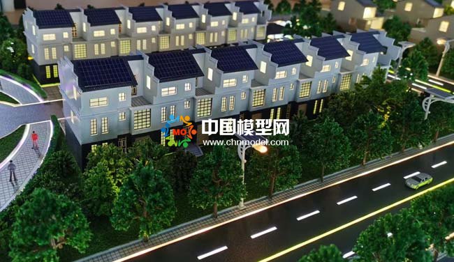 屋頂太陽能發電站沙盤模型