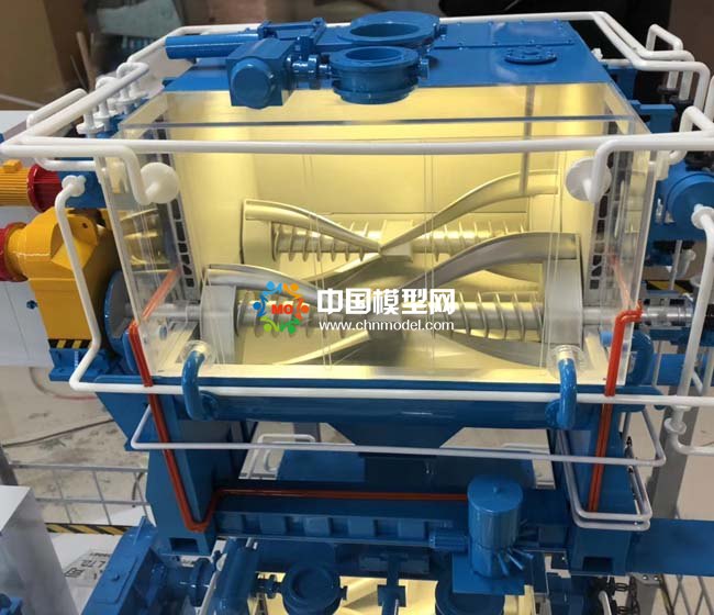 高效預熱混捏冷卻系統模型