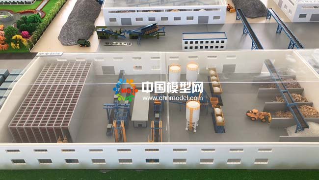 建筑垃圾制磚生產線沙盤模型