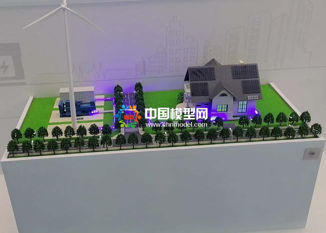 別墅風(fēng)光儲微電網(wǎng)發(fā)電系統(tǒng)沙盤模型