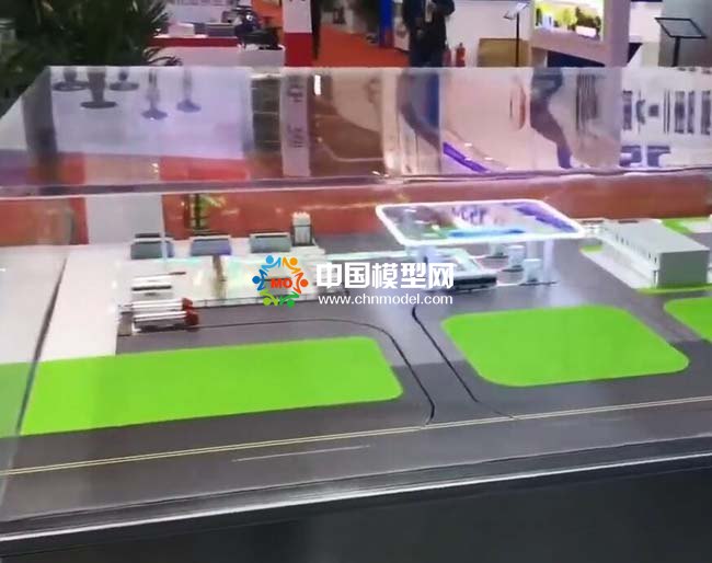 氫電油綜合供能服務中心沙盤模型