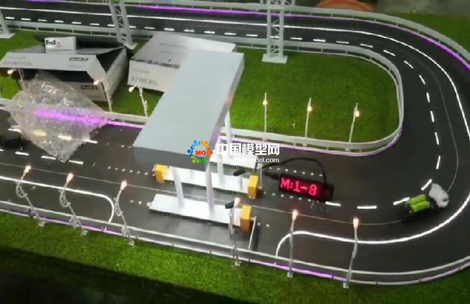 智慧測(cè)速沙盤(pán)模型