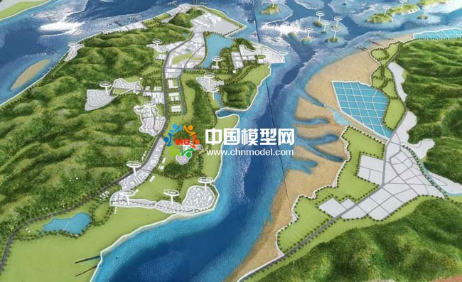 寧海縣強蛟鎮人文旅游規劃沙盤模型