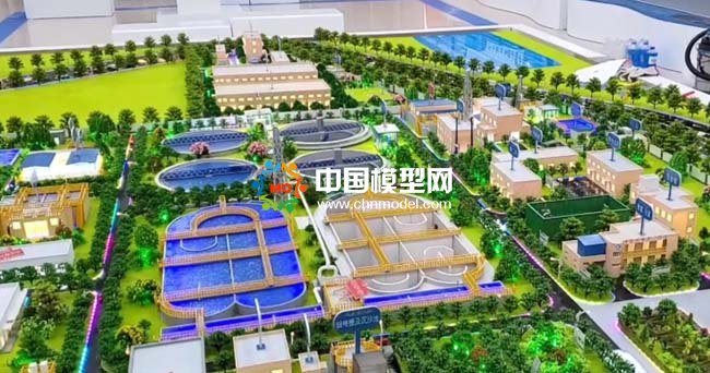 現(xiàn)代化污水處理廠沙盤模型處理過程解讀