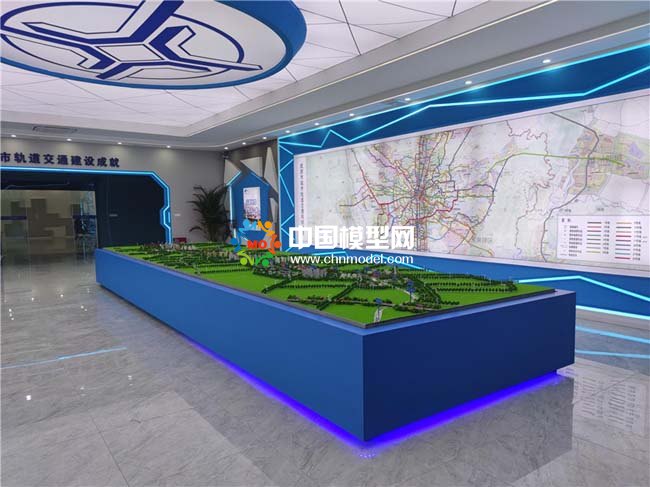 成都軌道交通三十號線沙盤模型
