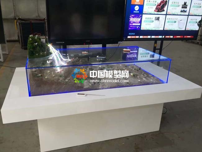 山洪泥石流防災(zāi)預(yù)警沙盤模型