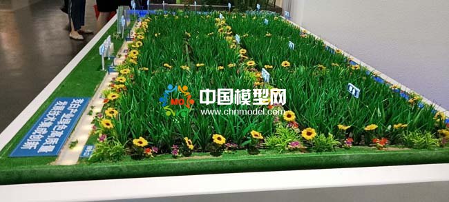 茭白產業種植基地沙盤模型