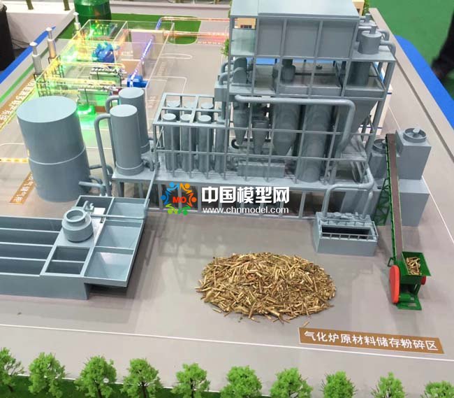 生物質熱解多聯產系統沙盤模型