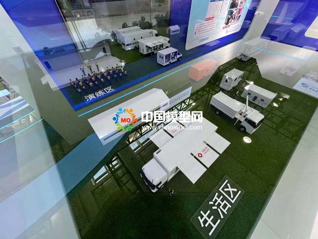 疾病預防衛生應急車輛沙盤模型