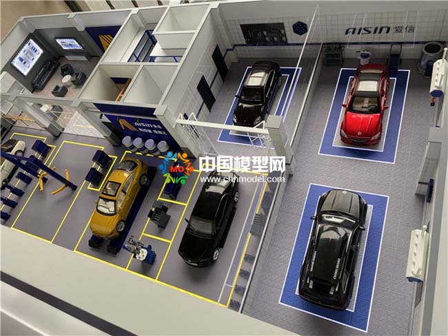 汽車服務養護中心沙盤模型