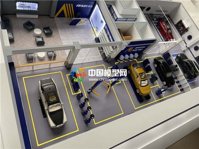 汽車服務養護中心沙盤模型
