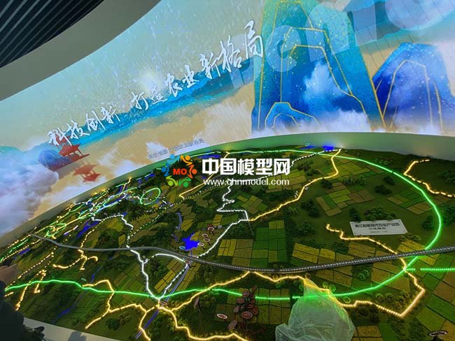 新型數字農業規劃沙盤模型