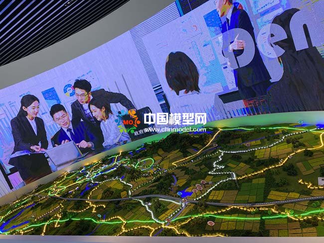 新型數字農業規劃沙盤模型