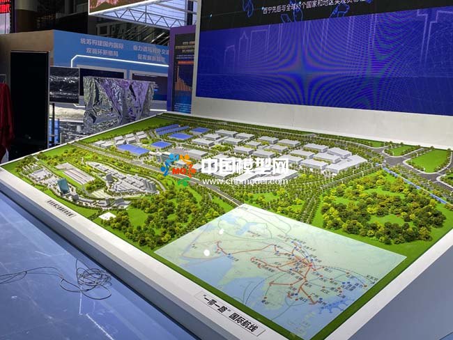 絲綢之路國際物流城沙盤模型