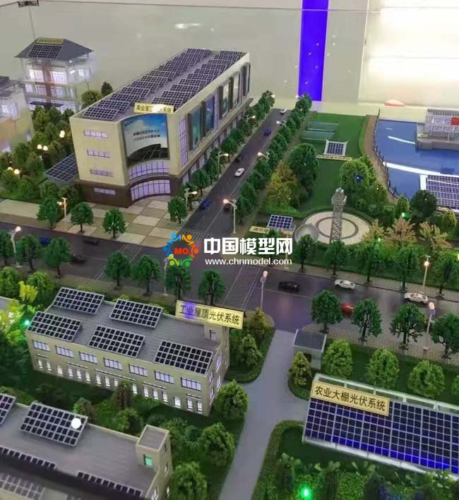 屋頂光伏發電系統沙盤模型