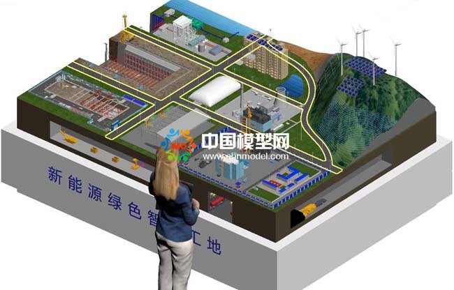 新能源綠色智慧工地沙盤模型