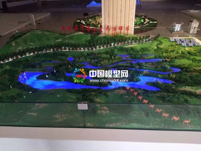 沙漠水生態治理沙盤模型