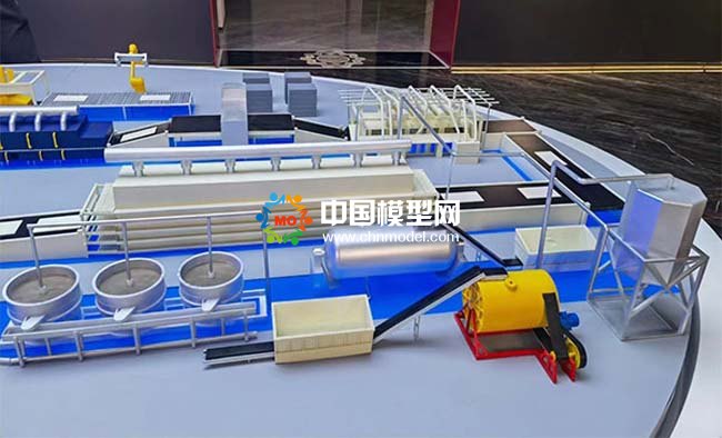 瓷磚生產線沙盤模型