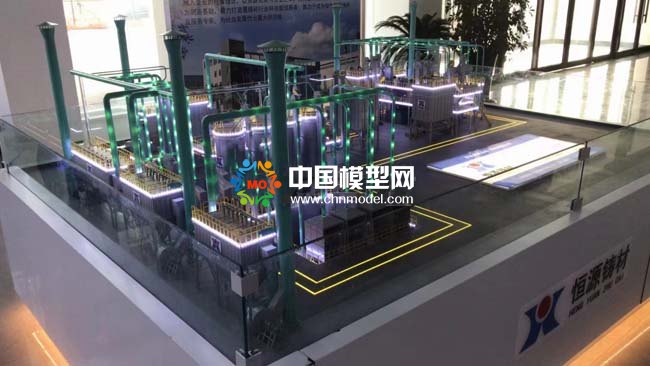 覆膜砂生產線沙盤模型