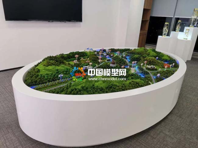 長白山景區沙盤模型