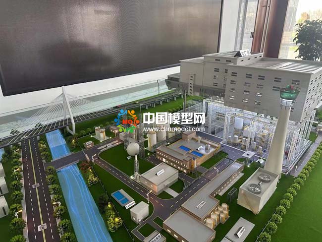生活垃圾綜合處理焚燒發電廠沙盤模型