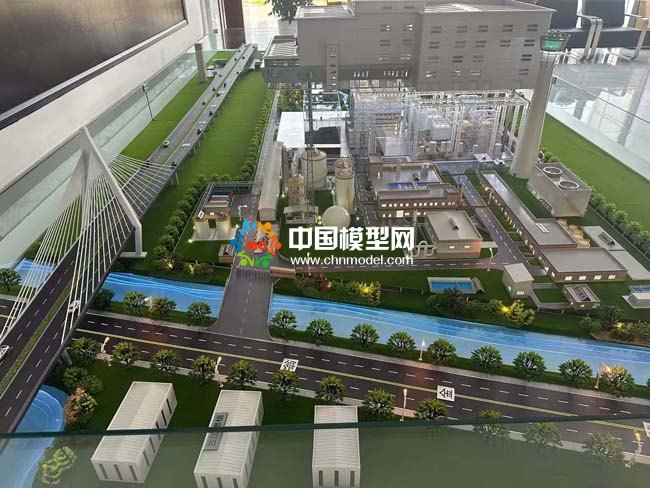 生活垃圾綜合處理焚燒發電廠沙盤模型
