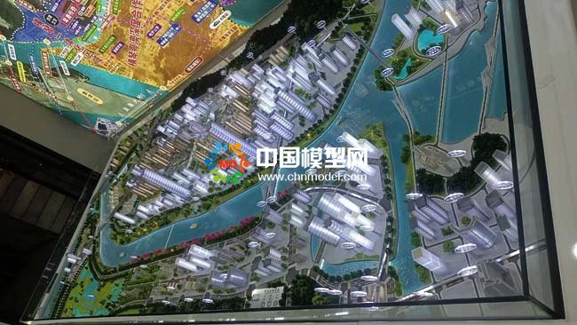 橫琴一江兩岸規劃沙盤模型