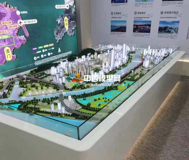 橫琴一江兩岸規劃沙盤模型