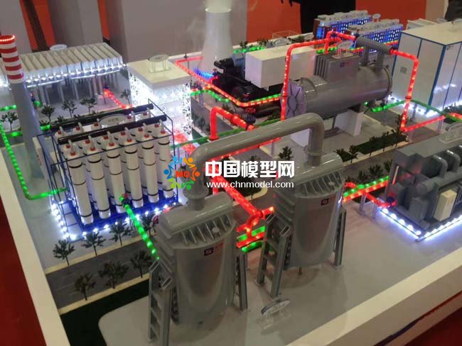 熱電冷節能循環系統沙盤模型