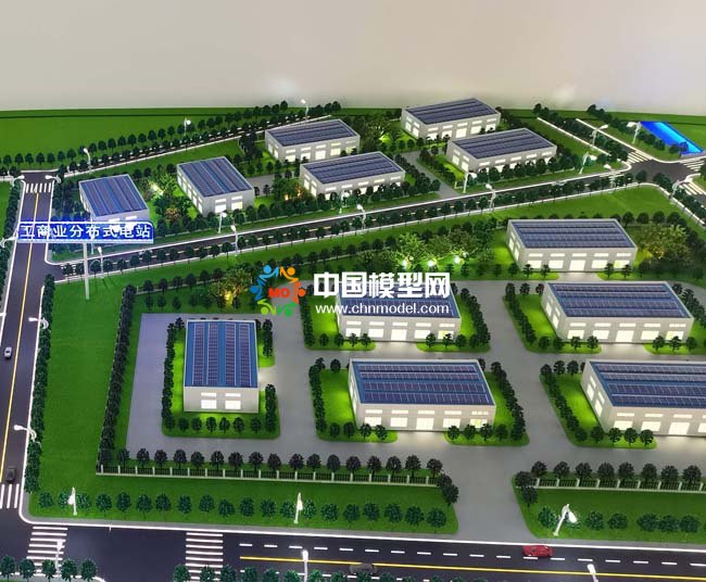 工商業分布式光伏電站沙盤模型