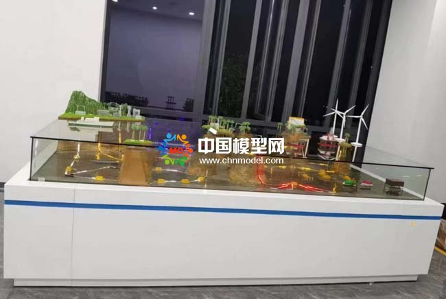 新能源海底電纜鋪設(shè)場(chǎng)景沙盤(pán)模型