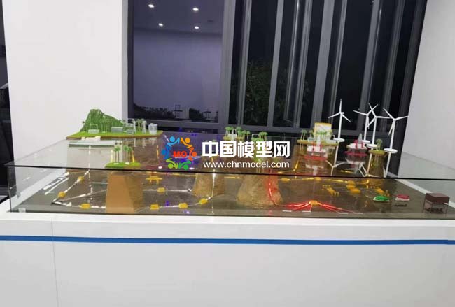 新能源海底電纜鋪設(shè)場(chǎng)景沙盤(pán)模型