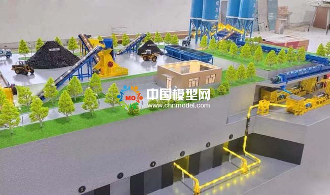 煤礦充填技術沙盤模型