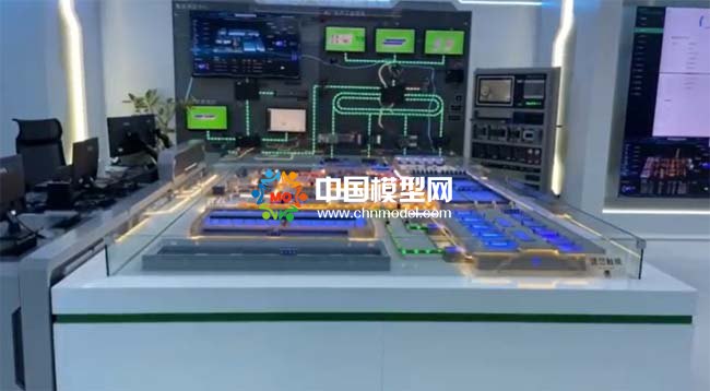物聯網水廠工藝展示沙盤模型