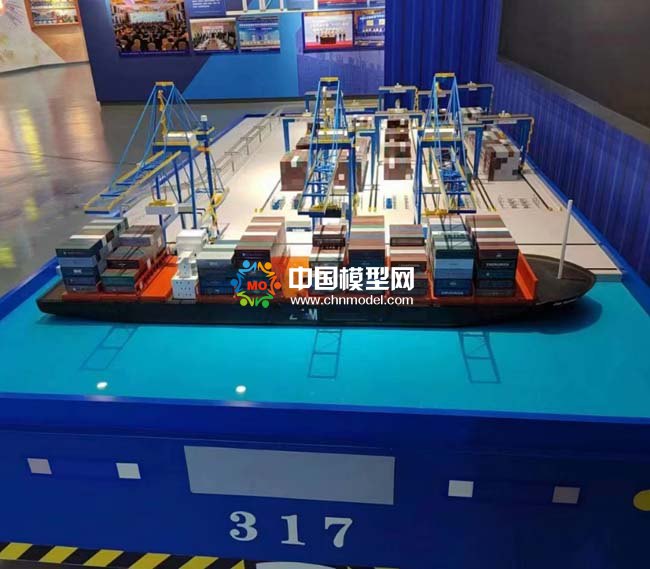 港口物流航運(yùn)沙盤模型