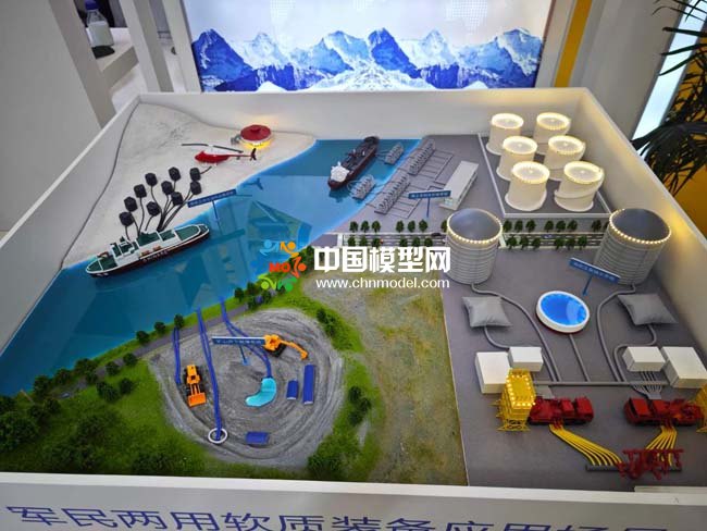 軍民兩用軟質裝備應用場景沙盤模型