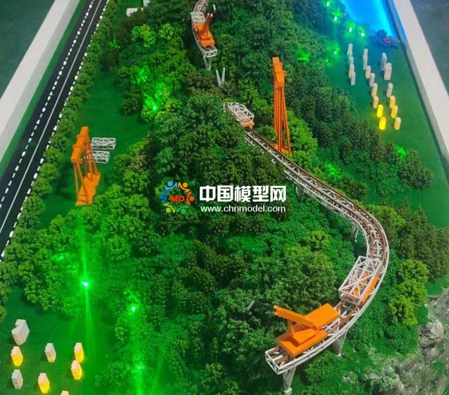 高架橋預制拼裝施工沙盤模型