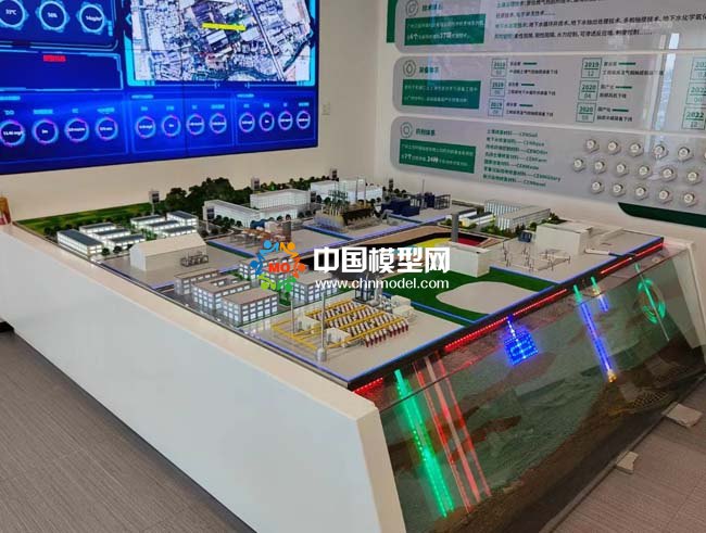 土壤治理和地下水治理沙盤模型