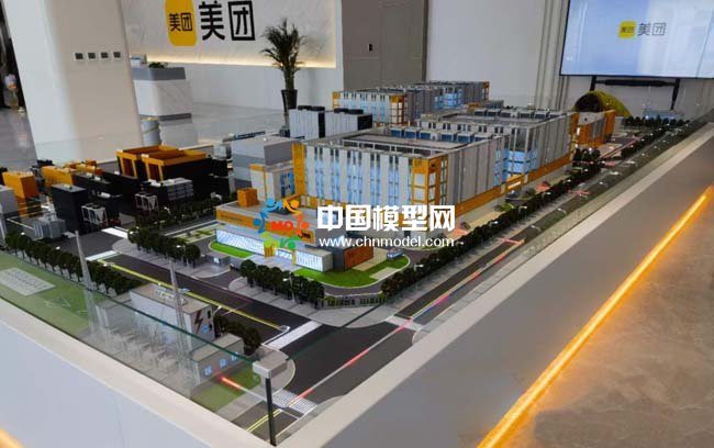 美團數據中心沙盤模型