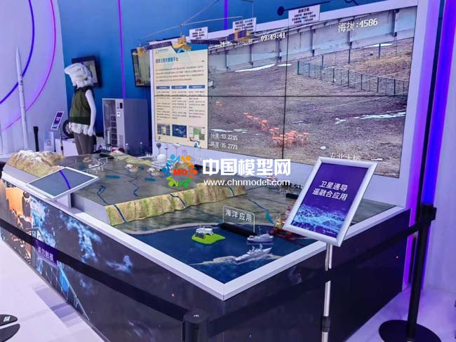 衛星通導遙融合應用沙盤模型