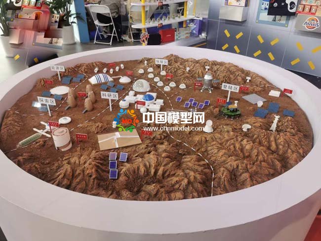 火星1號基地沙盤模型