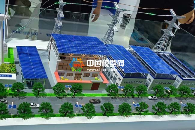 戶(hù)用光伏儲(chǔ)能住宅能源一體化沙盤(pán)模型